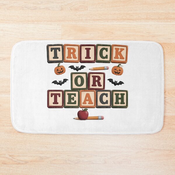 Item preview, Trick Or Teach Retro Banner Spooky Teacher School designed and sold by KristenosNehk.