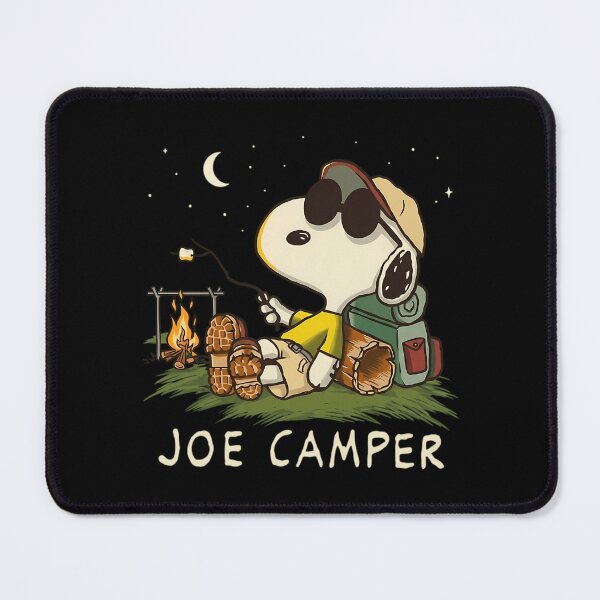 Item preview, Joe Camper Snoopy Camping Marshmallow Night Sky Retro designed and sold by BeinChicComfy.