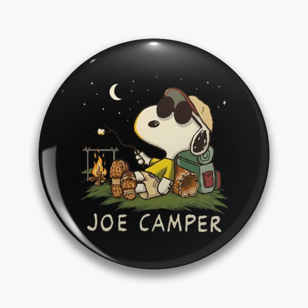 Item preview, Joe Camper Snoopy Camping Marshmallow Night Sky Retro designed and sold by BeinChicComfy.
