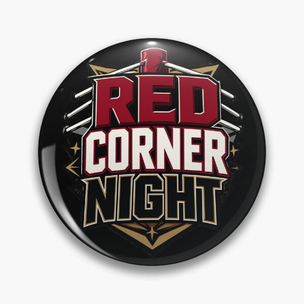 Item preview, Red Corner Wrestling Fight Night Emblem designed and sold by Dogy Corgi.