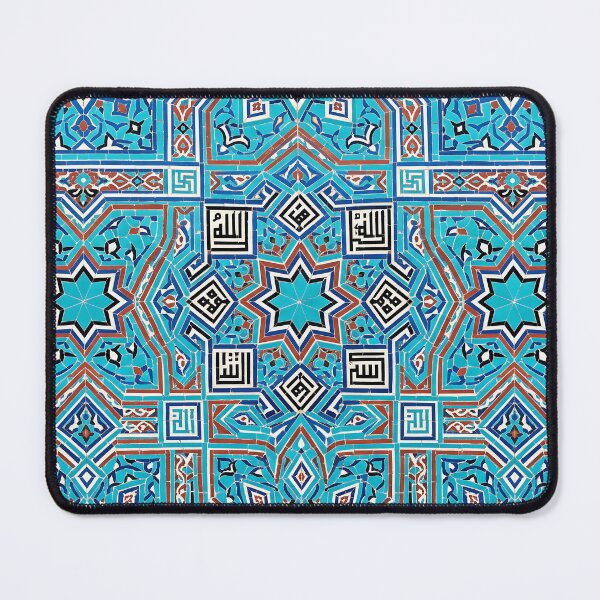 Item preview, Persian Tile Mosaic Traditional Blue Arabesque Pattern Iranian Architecture Art designed and sold by yousefi.