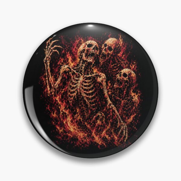 Item preview, Flaming Grim Reaper Skull Scene designed and sold by SassCity.