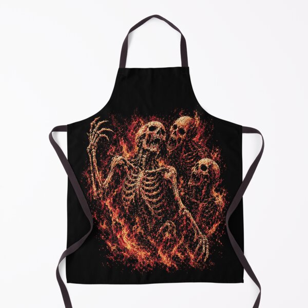 Item preview, Flaming Grim Reaper Skull Scene designed and sold by SassCity.