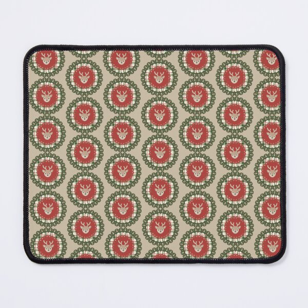 Item preview, Christmas Reindeer & Tartan Plaid Vintage Holiday Ornament Art designed and sold by Liberarteprint.