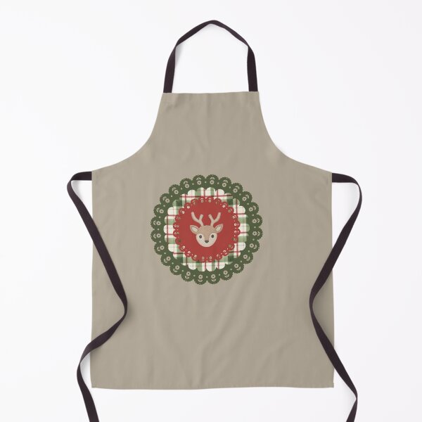 Item preview, Christmas Reindeer & Tartan Plaid Vintage Holiday Ornament Art designed and sold by Liberarteprint.