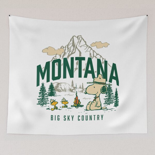 Item preview, Peanuts – Cozy Montana Camping Vintage Artwork designed and sold by BeinChicComfy.
