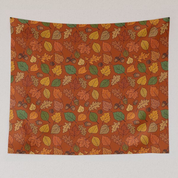 Item preview, Autumn Leaves and Acorns on Rust designed and sold by AIG - Andrei Ilie Graphics.