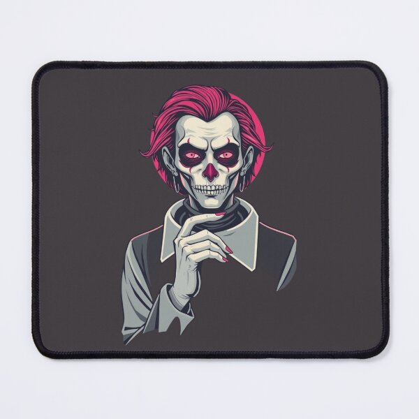 Item preview, Gothic Skull Vampire - Neon Magenta Horror Portrait designed and sold by ERODED SELF.