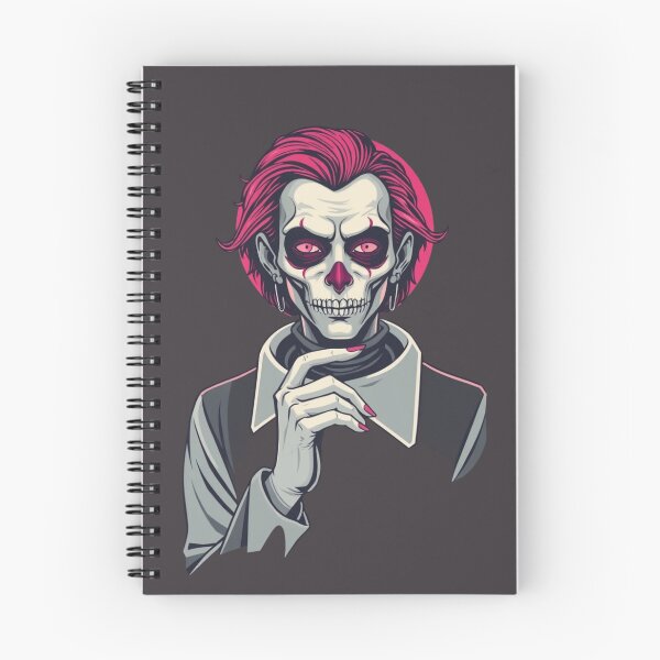 Item preview, Gothic Skull Vampire - Neon Magenta Horror Portrait designed and sold by ERODED SELF.