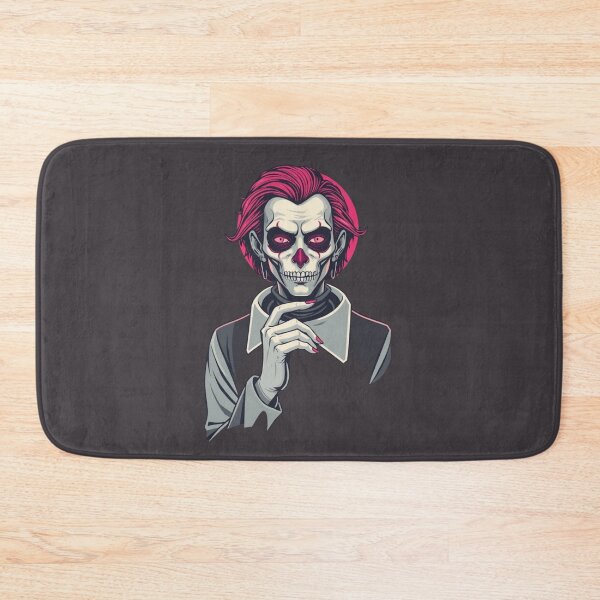 Item preview, Gothic Skull Vampire - Neon Magenta Horror Portrait designed and sold by ERODED SELF.