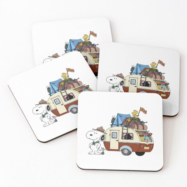 Item preview, Camping With Snoopy And Woodstock designed and sold by BeinChicComfy.