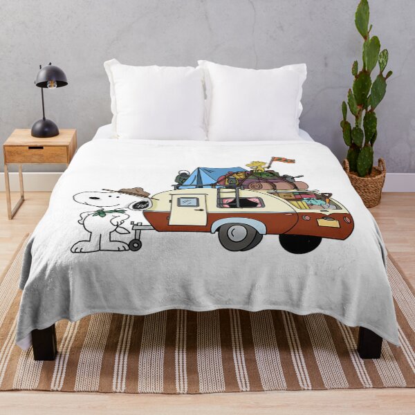 Item preview, Camping With Snoopy And Woodstock designed and sold by BeinChicComfy.