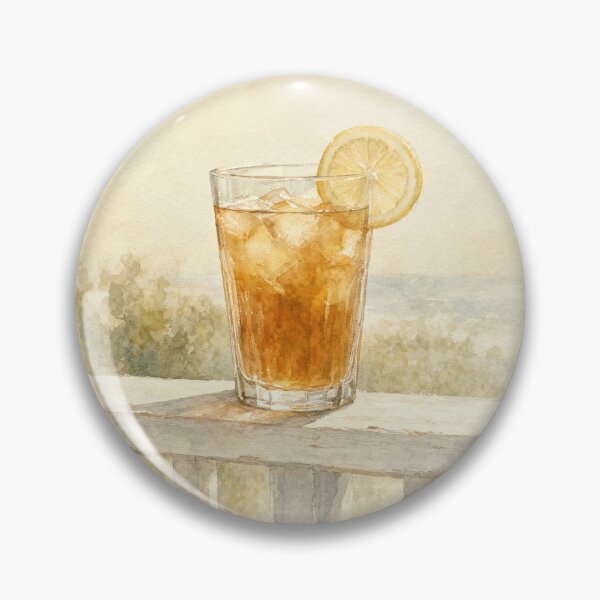 Item preview, Afternoon Light Iced Tea Illustration | Coastal Wall Art designed and sold by FixationStudio.