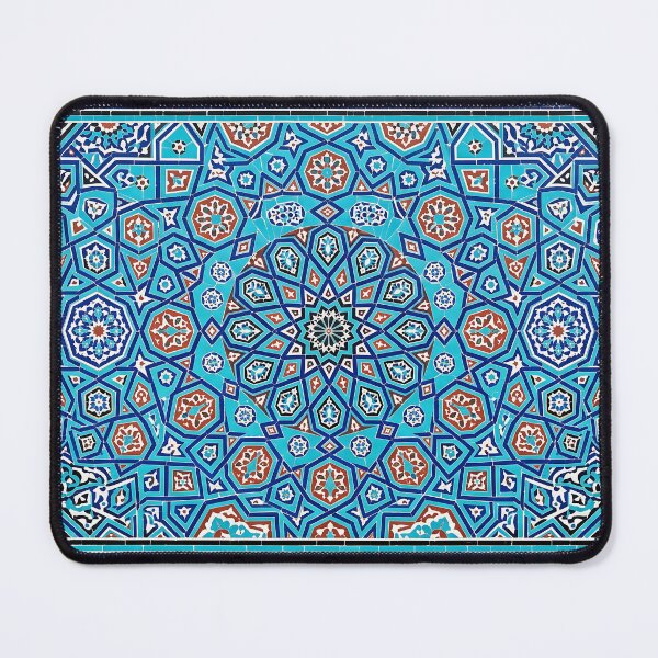 Item preview, Persian Tile Mosaic Traditional Blue Arabesque Pattern Iranian Architecture Art designed and sold by yousefi.