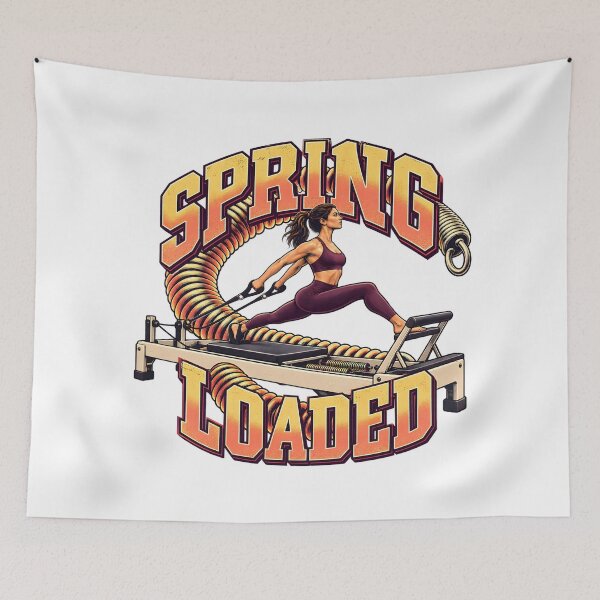 Item preview, Spring Loaded Reformer Pilates Design designed and sold by Philippa Shop.