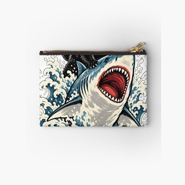 Item preview, Wild Black Cat Riding a Shark designed and sold by Nordo Studio.