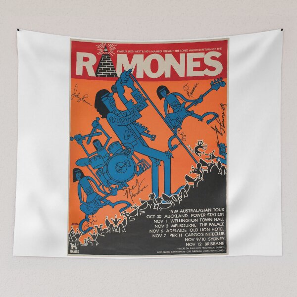 Item preview, Ramones Original Custom Vintage Music Band Tee Unique Poster Wall Art designed and sold by Cool Robot Bro..