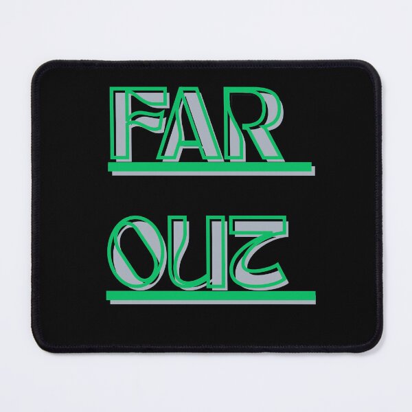 Item preview, far out retro 70s stripes wavy green typography designed and sold by stileepensieri.