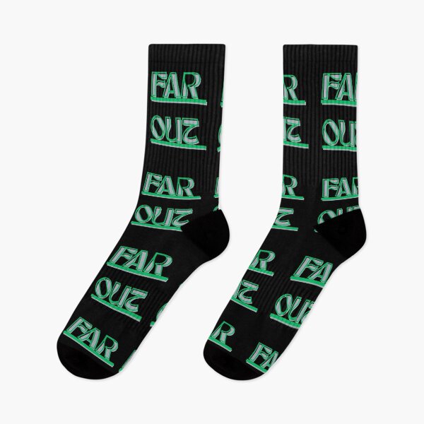 Item preview, far out retro 70s stripes wavy green typography designed and sold by stileepensieri.