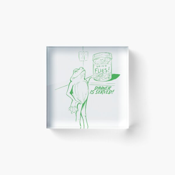 Item preview, Funny Frog "Dinner is Served" designed and sold by Kara Draws.
