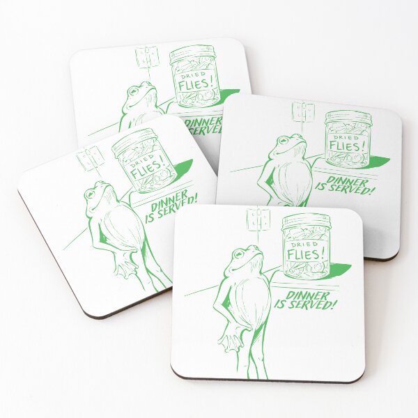 Item preview, Funny Frog "Dinner is Served" designed and sold by Kara Draws.