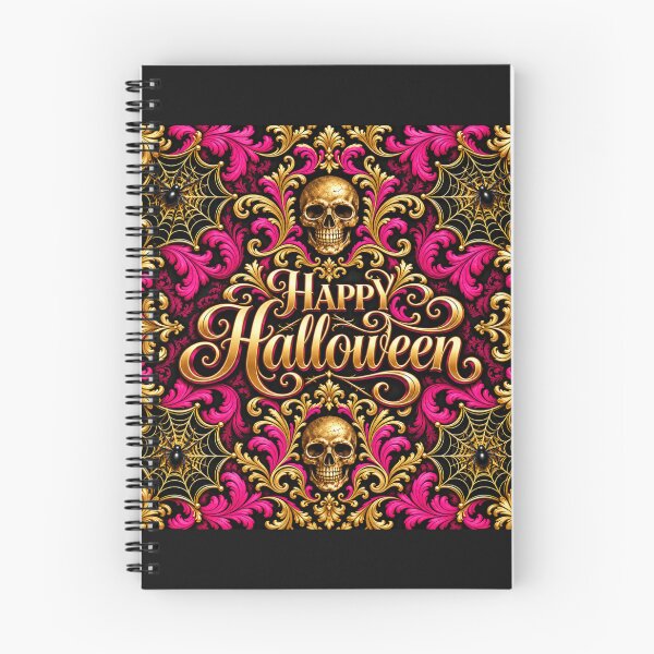 Item preview, Skulls, Spiders & Baroque Happy Halloween designed and sold by DesignsByPrnces.