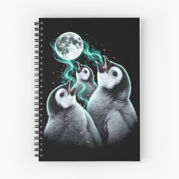Item preview, Moonlit Penguin Chicks Cosmic Glow designed and sold by SassCity.