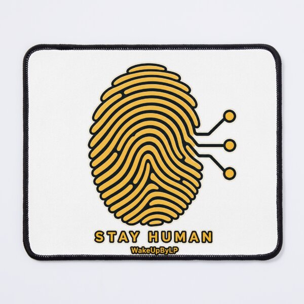 Item preview, Stay Human – Minimalist Human and Technology Design designed and sold by WakeUpByLP.