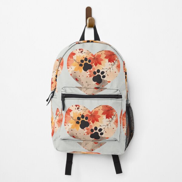 Item preview, Autumn leaves heart and paw prints designed and sold by 247DesignStudio.