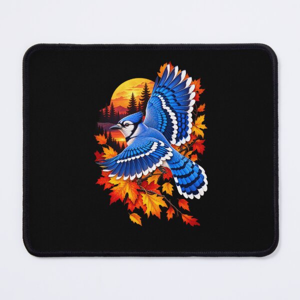 Item preview, Flying Blue Jay Autumn Fall Foliage designed and sold by RockitBaby.