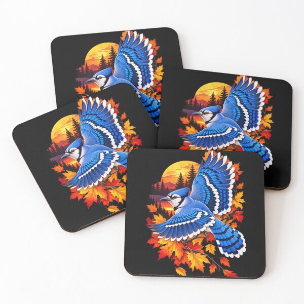 Item preview, Flying Blue Jay Autumn Fall Foliage designed and sold by RockitBaby.