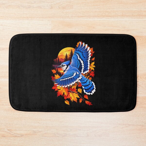 Item preview, Flying Blue Jay Autumn Fall Foliage designed and sold by RockitBaby.