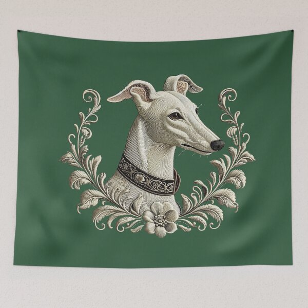 Item preview, GALOGO - Free the Galgo - Embroidery No02 designed and sold by GALOGO – Art for Sighthounds & Animal Welfare.