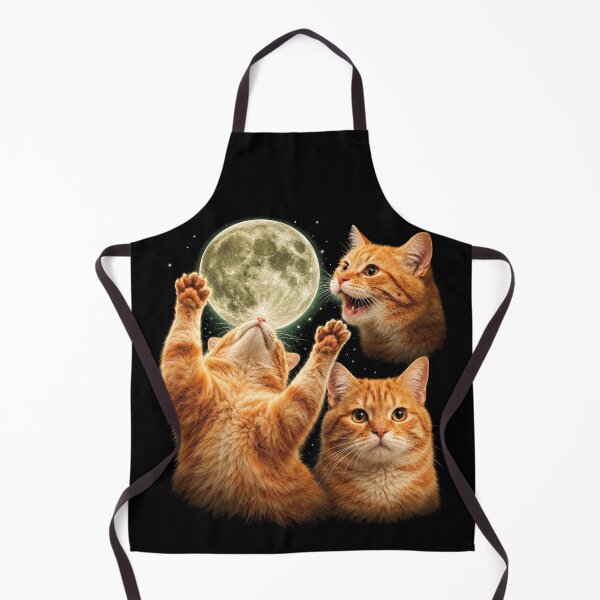 Item preview, Playful Orange Tabby Cats and Moon designed and sold by SassCity.