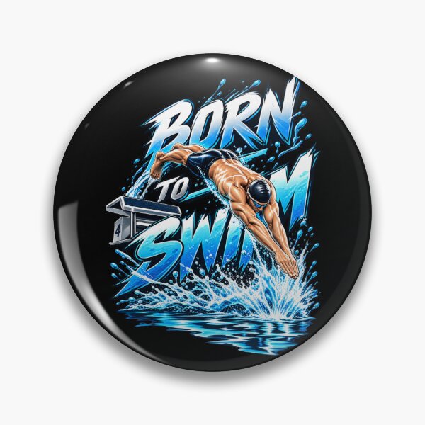 Item preview, BORN TO SWIM designed and sold by Imprearte.