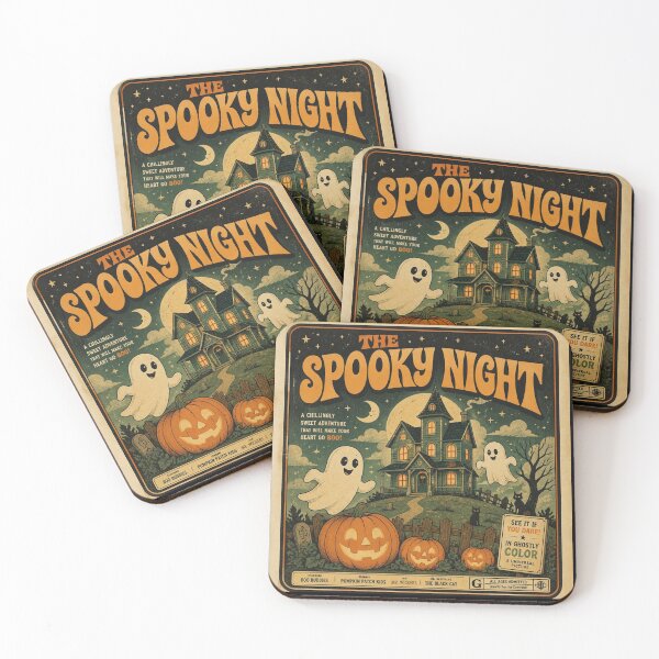Item preview, Halloween Spooky Night Vintage Horror Movie Poster designed and sold by ElizabethCoelho.