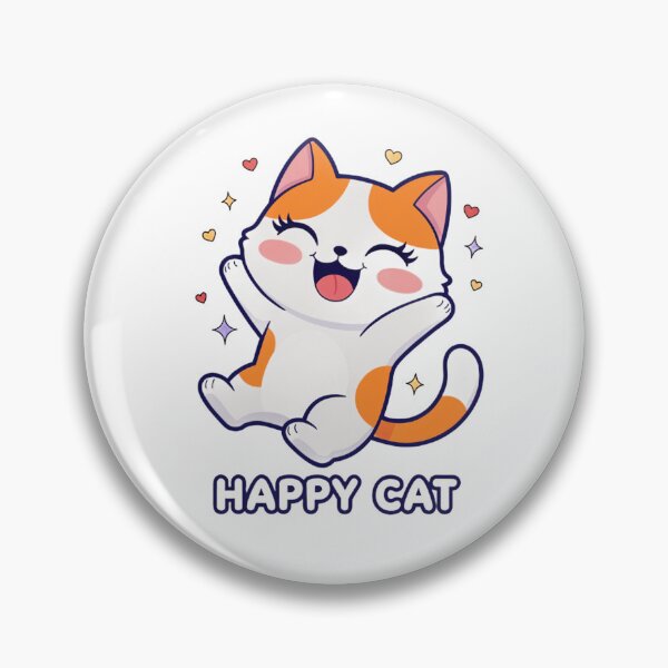 Item preview, Happy Cat Cute Sticker designed and sold by Orillia.