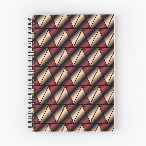 Item preview, Geometric Burgundy and Bronze Triangles Abstract Pattern designed and sold by István Beresnyák.