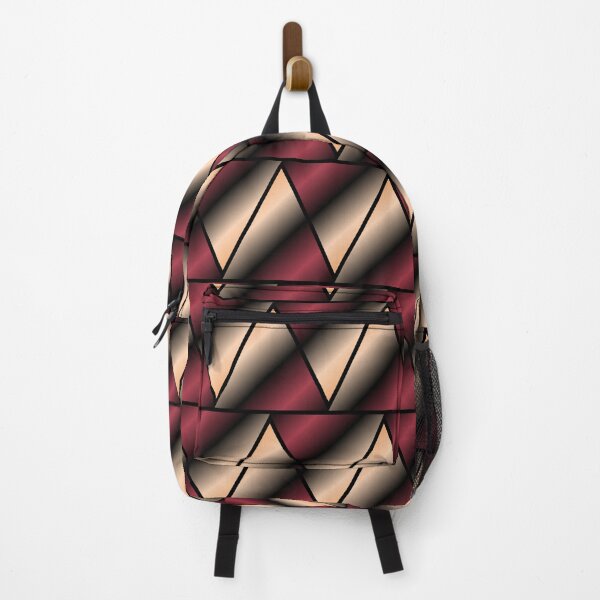 Item preview, Geometric Burgundy and Bronze Triangles Abstract Pattern designed and sold by István Beresnyák.