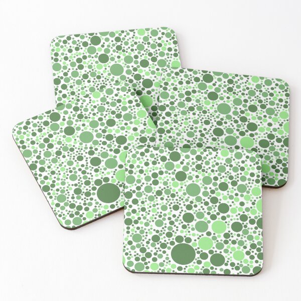 Item preview, Shades of Green Polkadot Pattern designed and sold by patternsoup.