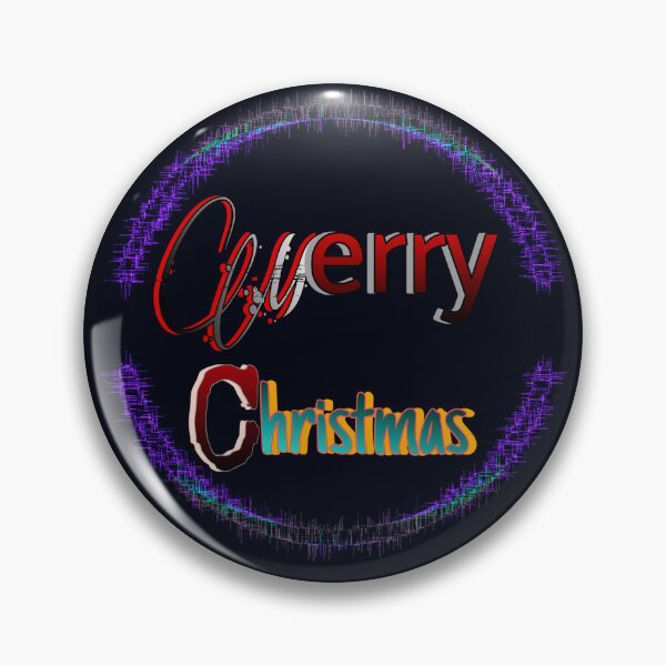 Item preview, Cyberpunk Neon Glitch Merry Christmas Typography designed and sold by iceberg5000000.