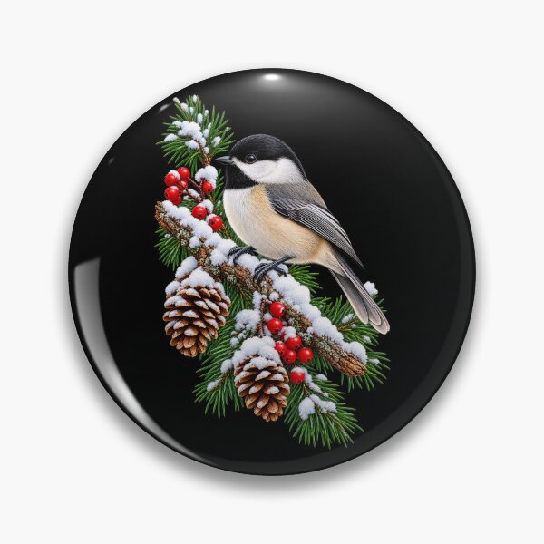 Item preview, Chickadee on Snowy Branch designed and sold by RockitBaby.