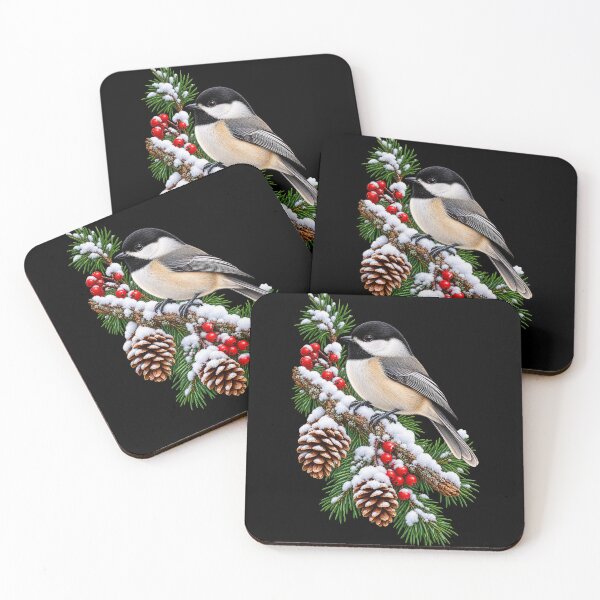 Item preview, Chickadee on Snowy Branch designed and sold by RockitBaby.