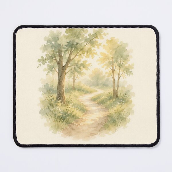 Item preview, One Step Is Enough Path Through Trees Illustration | Mental Health Wall Art designed and sold by FixationStudio.