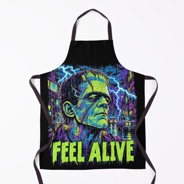 Item preview, Neon Frankenstein Monster Street Scene designed and sold by SassCity.