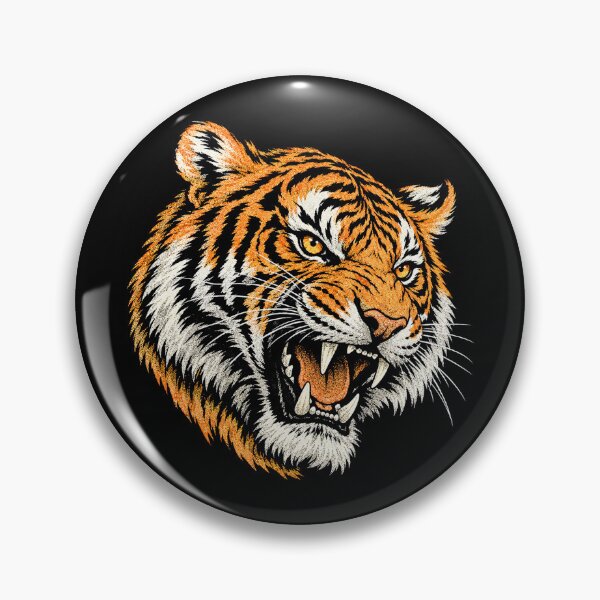 Item preview, Roaring Tiger Head Vintage Illustration designed and sold by SassCity.
