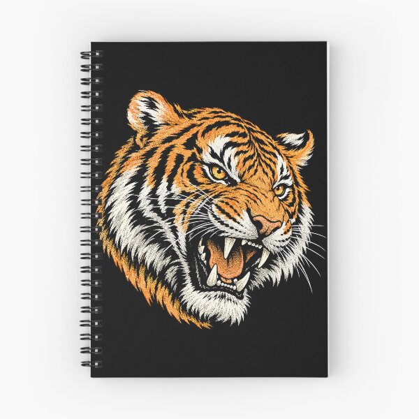 Item preview, Roaring Tiger Head Vintage Illustration designed and sold by SassCity.