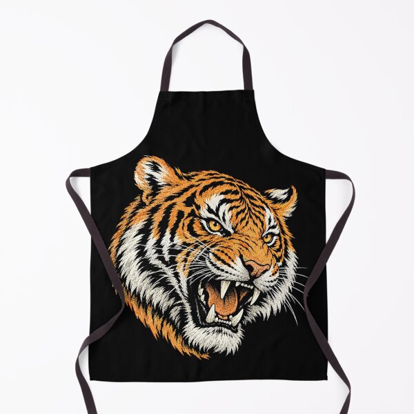 Item preview, Roaring Tiger Head Vintage Illustration designed and sold by SassCity.
