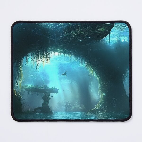 Item preview, Mysterious Underwater Cave and Ancient Ruins designed and sold by Anuka Ganchimeg.