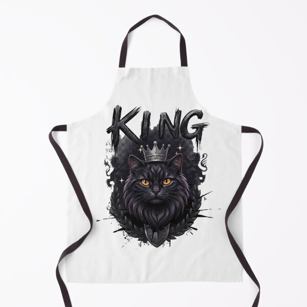Item preview, Royal Black Cat King Crest Emblem designed and sold by PetalsPaws.